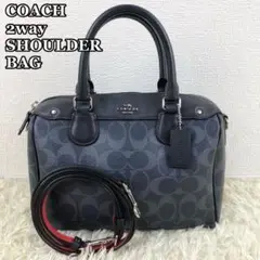 ✨極美品✨ COACH 2way ミニベネット PVC バイカラー シグネチャー