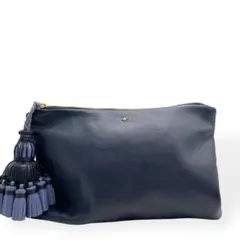 極美品　ANYA HINDMARH　クラッチバッグ　セカンドバッグ　レザー