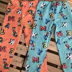 ミッキーマウス スパッツ 2枚セット