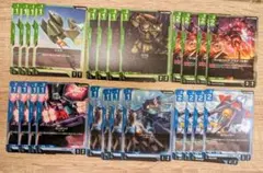 【即日発送】青緑　デッキパーツ　各4枚まとめ売り