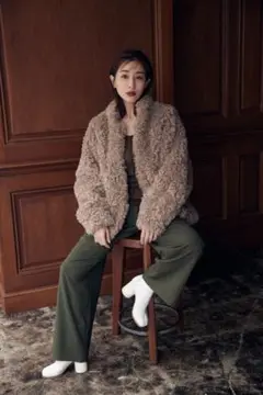 MINAMI TANAKA×CLANE CURL FUR SHORT COAT