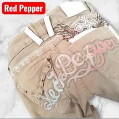 Red Pepper デニム アイボリー 25 刺繍 ヴィンテージ y2k 韓国