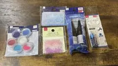 レジン用グリッターと猫モールドセット
