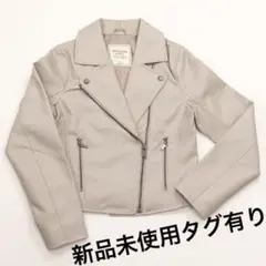 新品未使用 タグ有り Abercrombieu0026Fitch ライダースジャケット