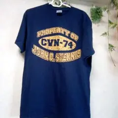 GILDAN CVN-74 Tシャツ M ネイビー