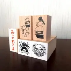 スタンプセット KODOMONOKAO 他 はんこ Seria ごほうび印