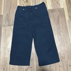 マーガレットハウエル MHL. エムエイチエル 麻混 ワイドパンツ 丈短 1