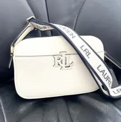 新品タグ付　Ralph Lauren レザー　白クロスボディ　ショルダーバッグ