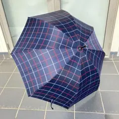 中古】BURBERRY バーバリー メンズ紳士長傘 ブラック 内側ノバ