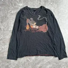 【Disney】ディズニー（M）プリントロングTシャツ＊ミッキー＊綿100％