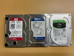 WD Red 2.0TB WD Blue 0.5TB Seagate 1.0TB
