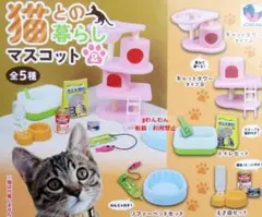 猫との暮らしマスコット2 全5種　全種セット コンプリート ねこグッズ