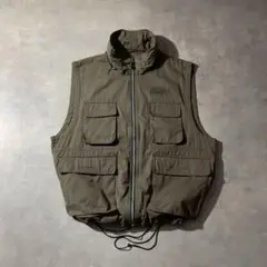 00s FIRST DOWN USA multi pocket vest y2k