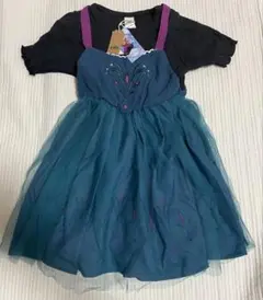 新品未使用　110 しまむらリトシー　Disney 戴冠式　エルサ ドレス