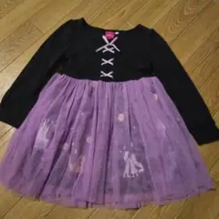 ディズニープリンセス　ラプンツェル　110 長袖ワンピース　チュール