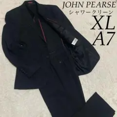 JOHN PEARSE A7 シャワークリーン 背抜き 黒 ブラック ストライプ