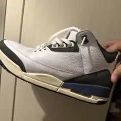Nike Air Jordan 3 ホワイト/ブラック/ブルー　アママニエール