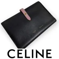 セリーヌ CELINE 財布 折り財布 長財布 ピンク 黒 グレー レザー