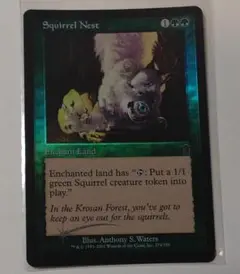MTG【Foil】ODY リスの巣/Squirrel Nest 英語