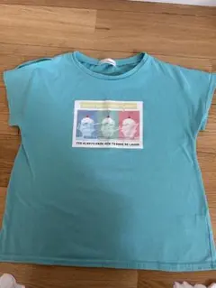 ジェニー 水色 Tシャツ プリント付き