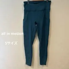 海外古着　all in motion ヨガパンツ Sサイズ ダークティール
