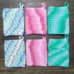 アクリルたわし 6枚セット