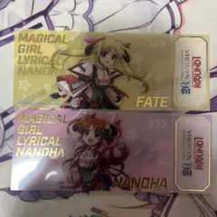 ラウンドワン リリカルなのは チケット風クリアカード セット