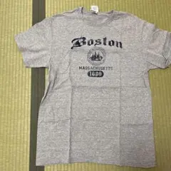 ボストン　マサチューセッツ　Tシャツ　グレー
