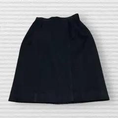T154 CEVIYU 黒 ひざ丈スカート フォーマル　オフィカジ