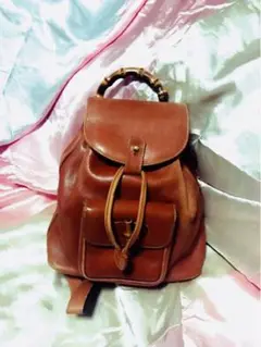 OLD GUCCI バンブーミニリュック Camel