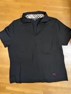 お値下げ!美品です♪Burberry 半袖ポロシャツ 黒size 4