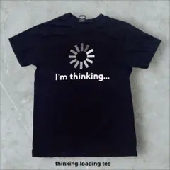 thinking loadingTシャツMessageパロディデザイン