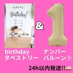 ◇【24H以内発送】 バースデー タペストリー ナンバーバルーン１ セット