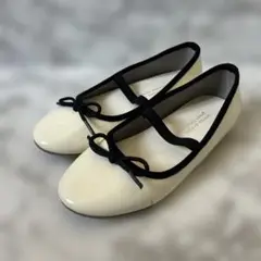 UNITED ARROWS✨️キッズ✨️バレエシューズ 19cm ホワイト×ブラック