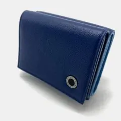 BVLGARI ブルガリ・ブルガリ マン 三つ折り財布 ブルー 正規品