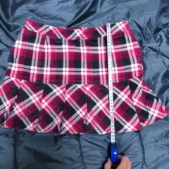 美品チェック柄スカート