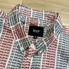 HUF☆総柄シャツ☆半袖☆ボタンダウン M 夏 モノグラム
