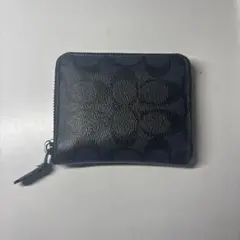 ブラックレザーコインケース coach値段交渉可能