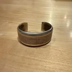 ダンジャクソン、プレーンシルバーバングル 143mm ダンジャクソン ラグオーバーレイ×ヒシ バングル
