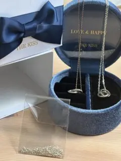 THE KISS シルバー ペア ネックレス SPD537CZ-538