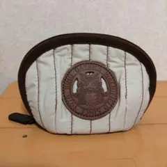 【新品、未使用】わちふぃーるど ダヤン ポーチ キルティング ベージュ　茶