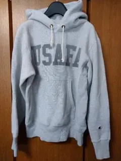 復刻 チャンピオン USAFA リバースウィーブ パーカー S グレー