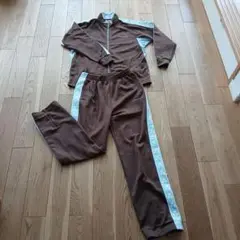 フィッシャージャージ上下　サイズO 茶色/水色
