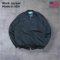 90s【USA】フルジップドリズラージャケットラグランLネイビー