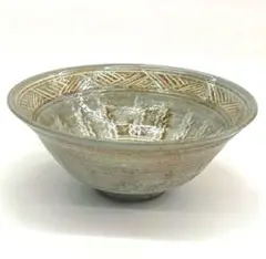 茶道茶碗　彫三島 高麗写 西尾香舟作　銘 庵の友【大道師新品未使用】 茶道茶碗 彫三島 高麗写 西尾香舟作 銘 庵の友【大道師新品未使用】