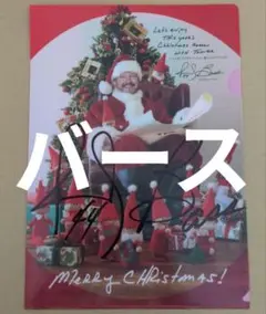 元阪神タイガース　ランディ・バース　サイン入りクリアファイル