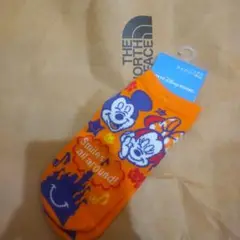 ディズニーリゾート ミッキー ミニー 靴下 オレンジ