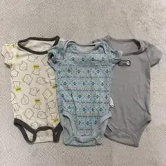 ユニクロ、西松屋　半袖ロンパース3枚セットです