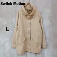 【Switch Motion】レディースナイロンジャケット/ベージュ/フード付き