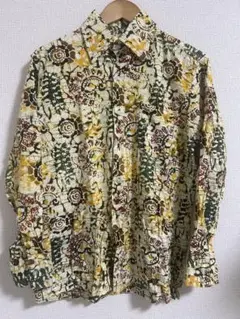 1970s バティック batik シャツ